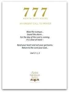 777 prayer|7 7 7 Urgent Call to Prayer .